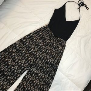 Black & tan Jumpsuit